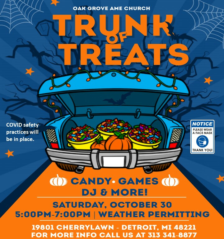 Trunk or Treat - Harvest Fest - Saturday, October 30, 2021 - 5 p.m. - 7 p.m.